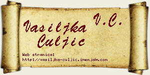 Vasiljka Čuljić vizit kartica